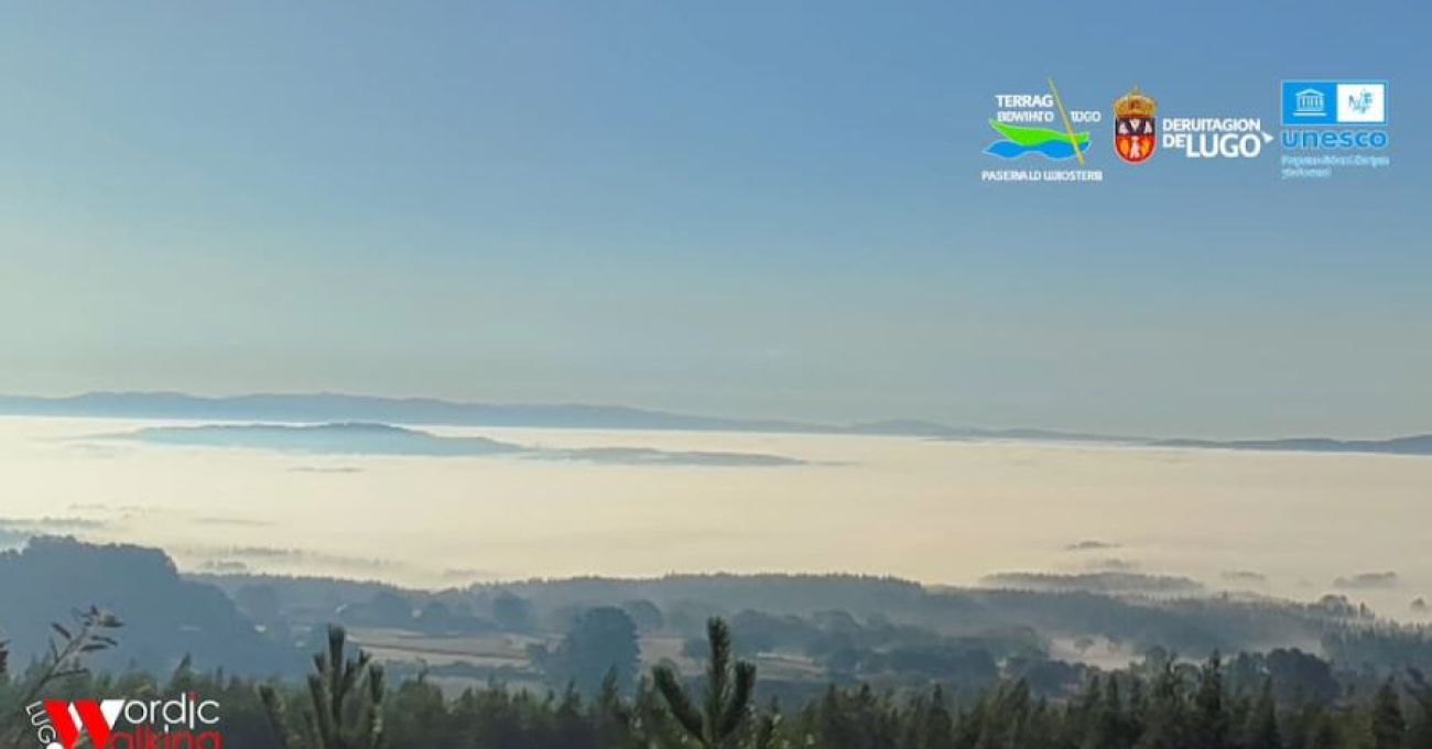 Rías de nubes en la Reserva Biosfera Terras do Miño.