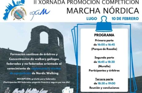 II XORNADAS DE PROMOCIÓN DA FACETA COMPETITIVA NA MARCHA NÓRDICA