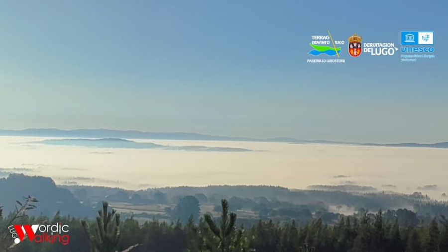 Rías de nubes en la Reserva Biosfera Terras do Miño.