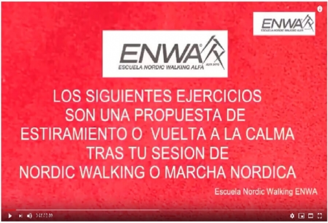 Estiramientos en Nordic Walking